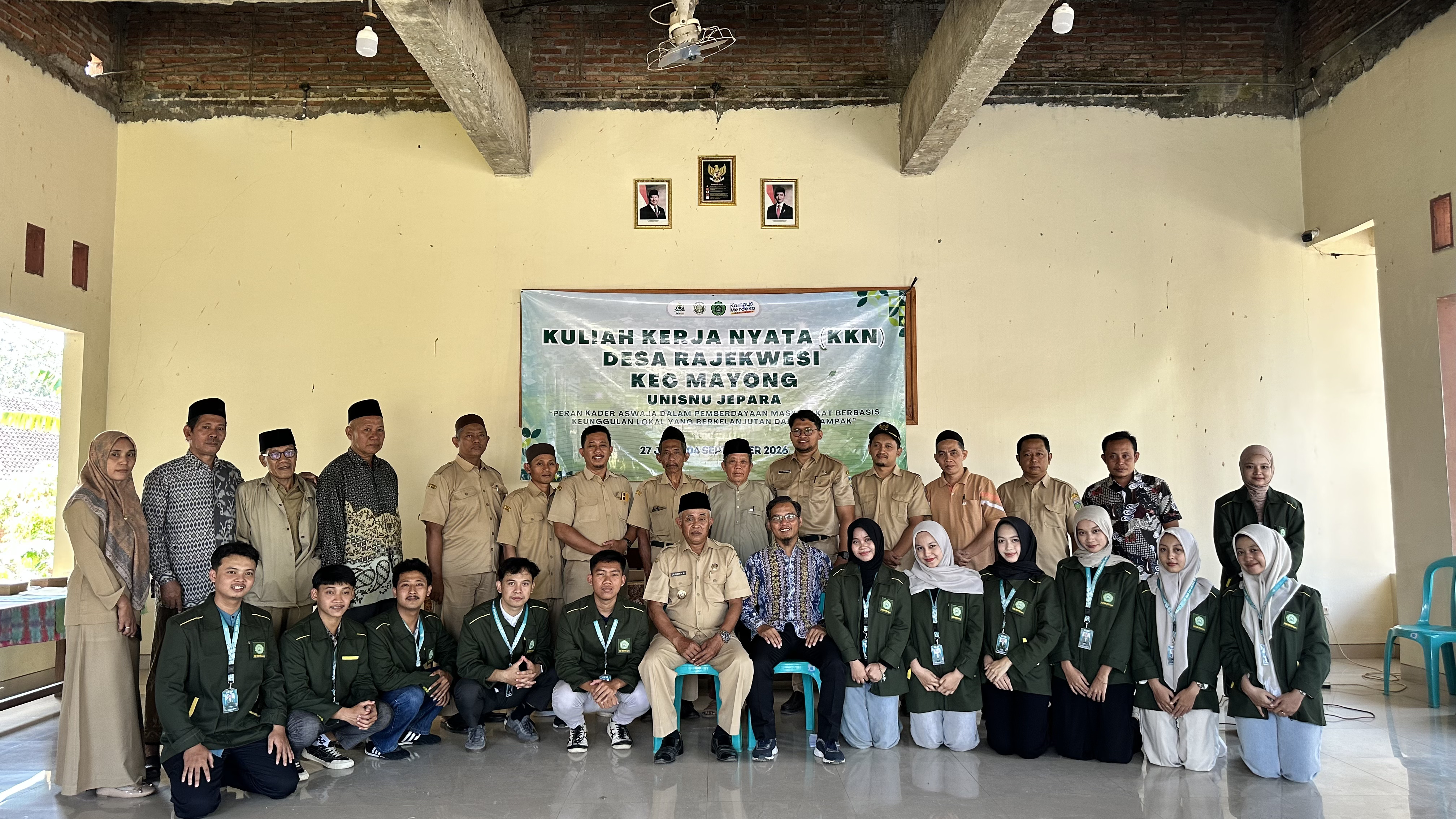 Penerjunan KKN XXI UNISNU Jepara Tahun 2026 di Desa Rajekwesi, Mayong